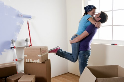 Office removal team planning a move in Marylebone street setting