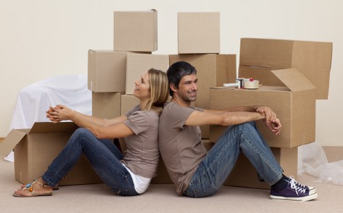 Careful handling of student belongings during a Marylebone move