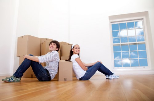 Removal van prepared for a same day move in central London