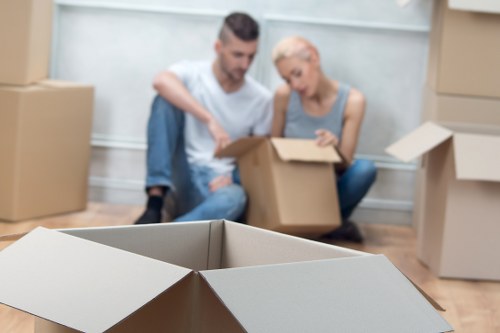 Preparing furniture for pick-up in central Marylebone