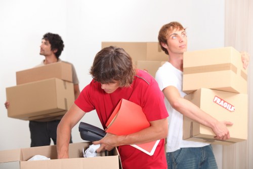 Removal van and moving equipment used for UK moving services
