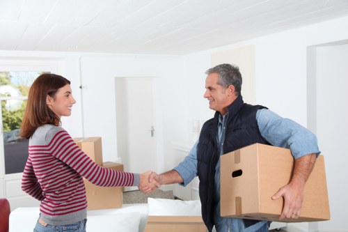 Movers in Marylebone preparing fragile items for safe transport