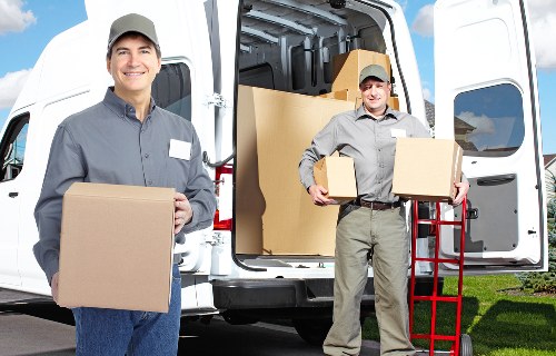 Packing boxes and furniture for a Marylebone relocation