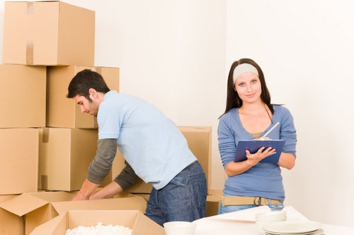 Team coordinating an office relocation in central London