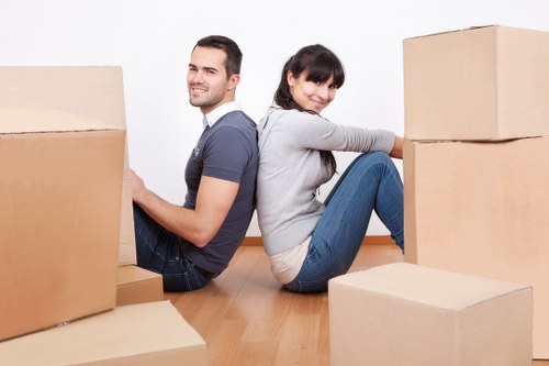 Professional moving truck ready for a residential move near Marylebone