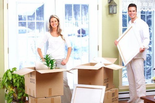 Loading furniture into a hired removal truck for a central London relocation