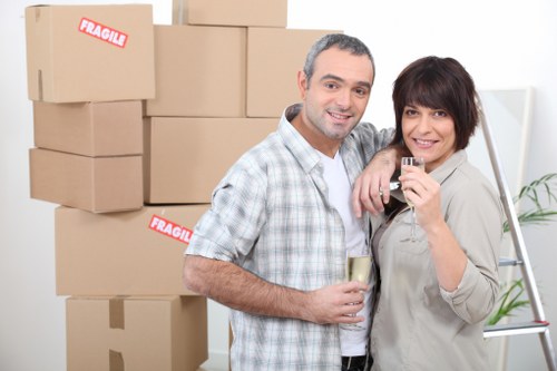Professional van loading near Marylebone High Street